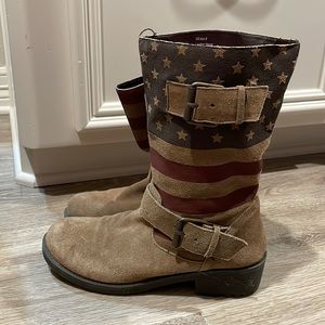 Super Cute American Flag Boots